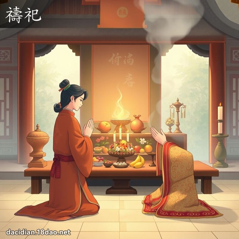 祷祀 - 国语大辞典配图