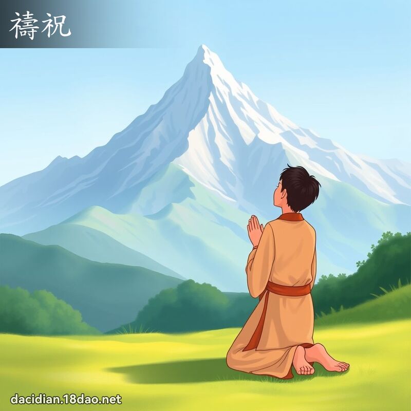 祷祝 - 国语大辞典配图