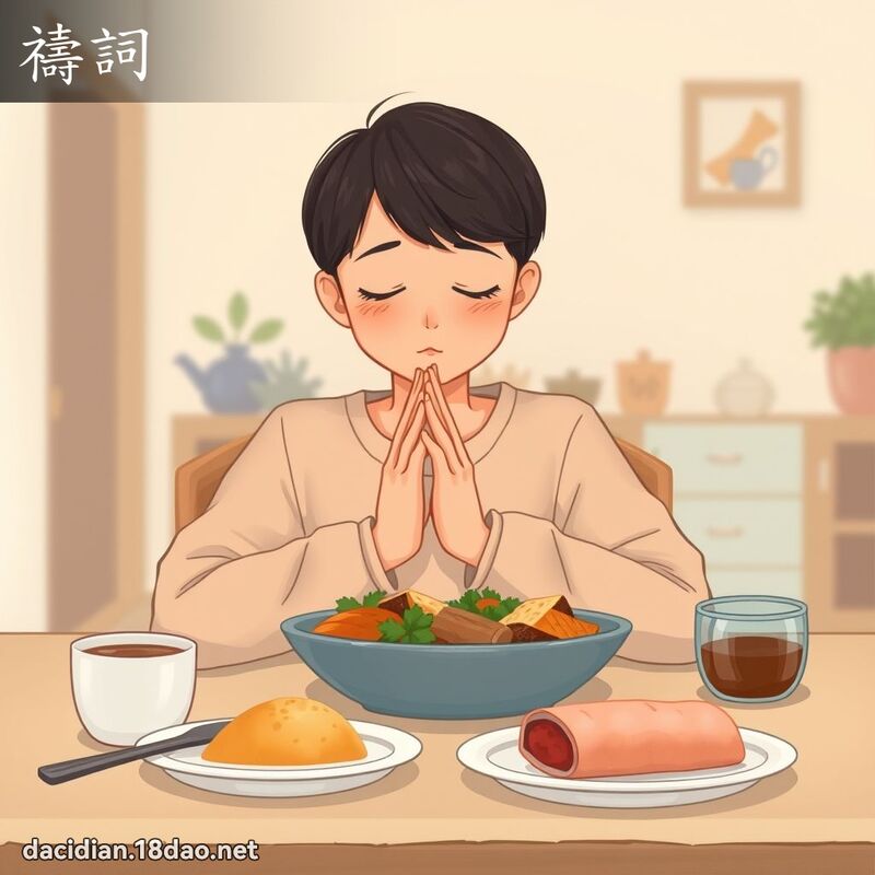 祷词 - 国语大辞典配图