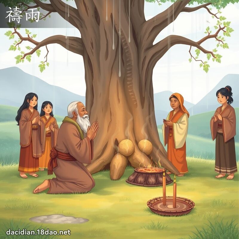 祷雨 - 国语大辞典配图