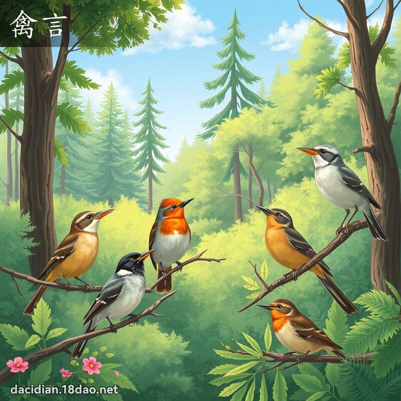 禽言 - 國語大辭典配圖
