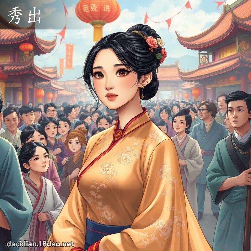 秀出 - 國語大辭典配圖
