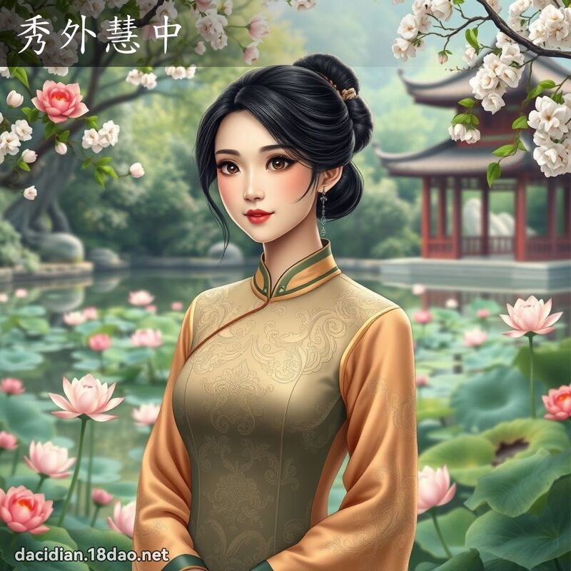 秀外慧中 - 國語大辭典配圖