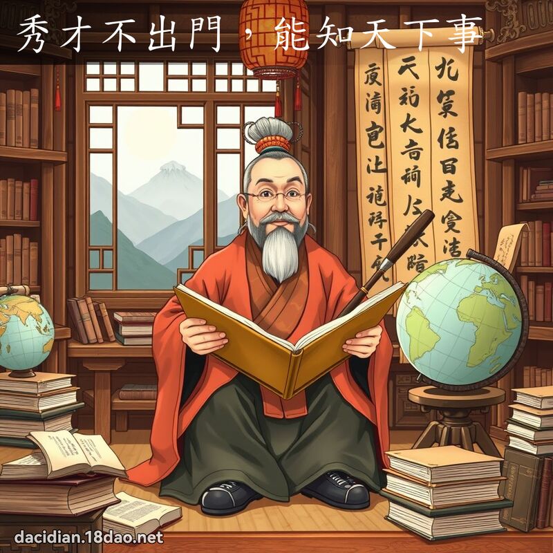 秀才不出门，能知天下事 - 国语大辞典配图