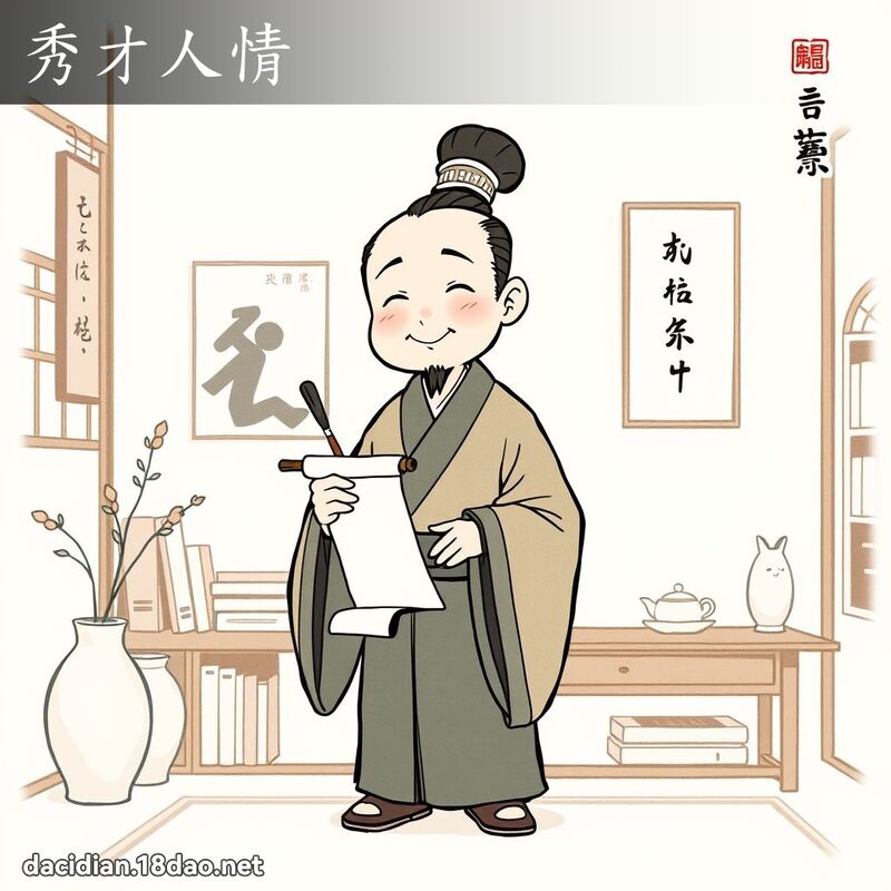 秀才人情 - 國語大辭典配圖