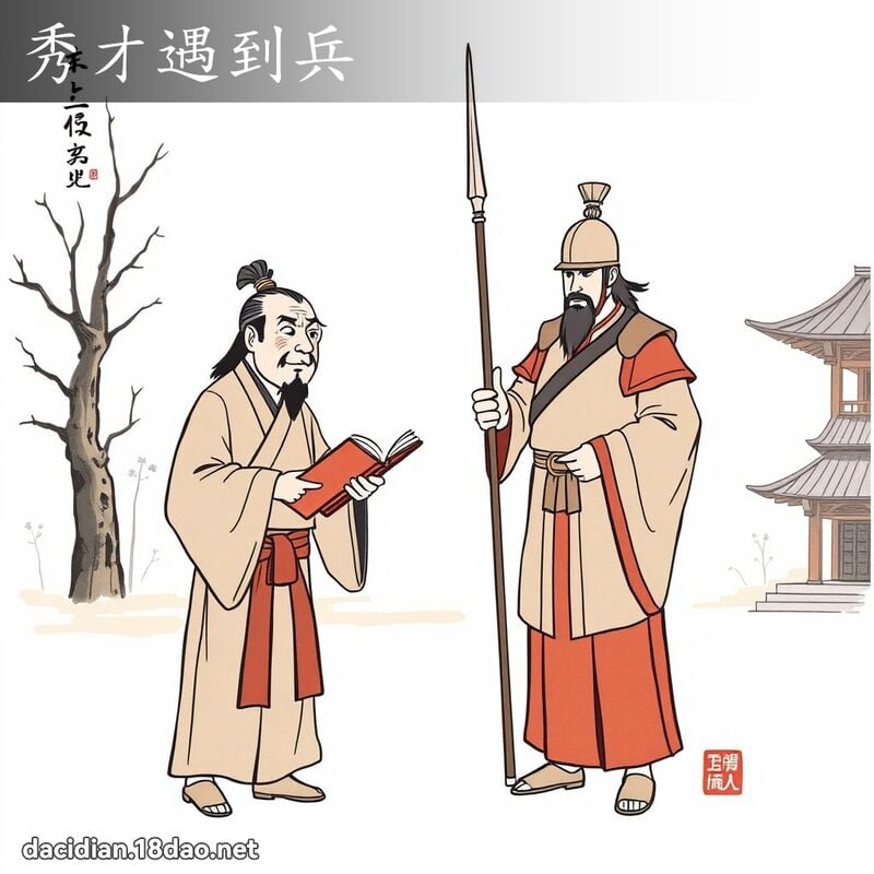秀才遇到兵 - 国语大辞典配图