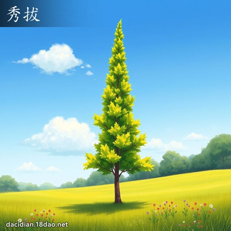秀拔 - 国语大辞典配图