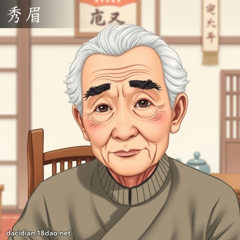 秀眉 - 国语大辞典配图