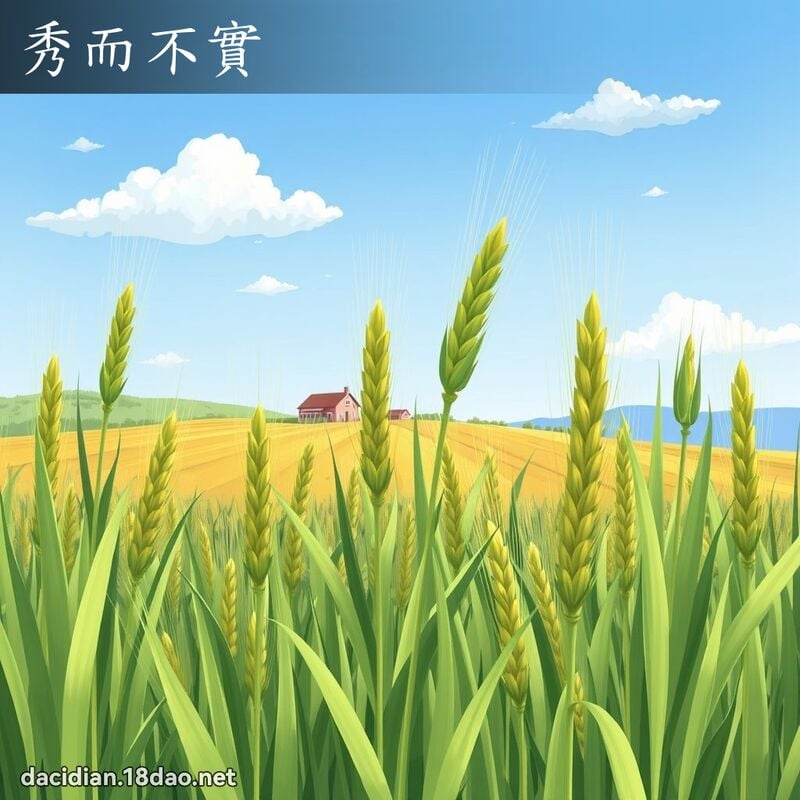 秀而不實 - 國語大辭典配圖