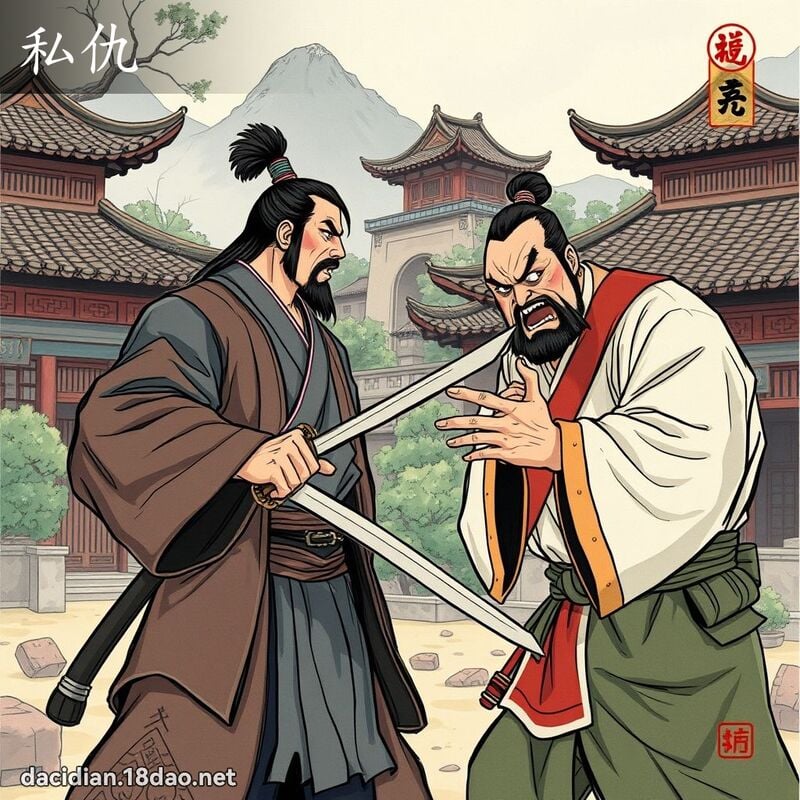 私仇 - 國語大辭典配圖