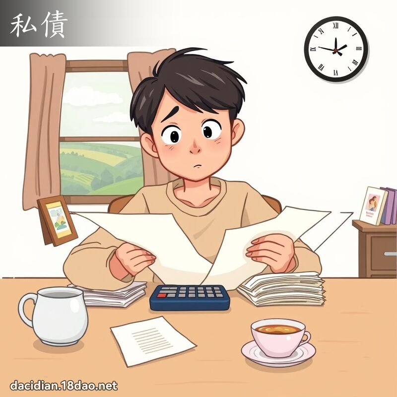 私債 - 國語大辭典配圖