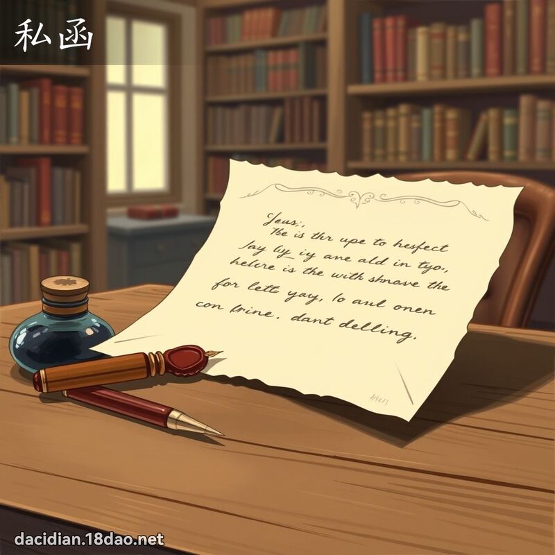 私函 - 国语大辞典配图