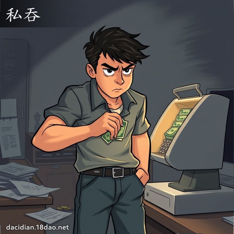 私吞 - 國語大辭典配圖