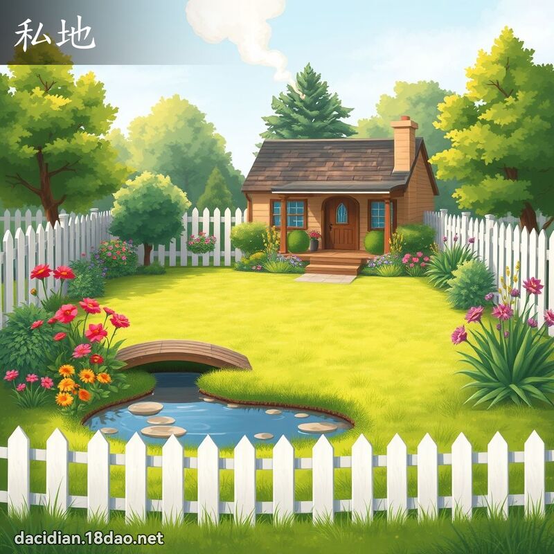 私地 - 国语大辞典配图