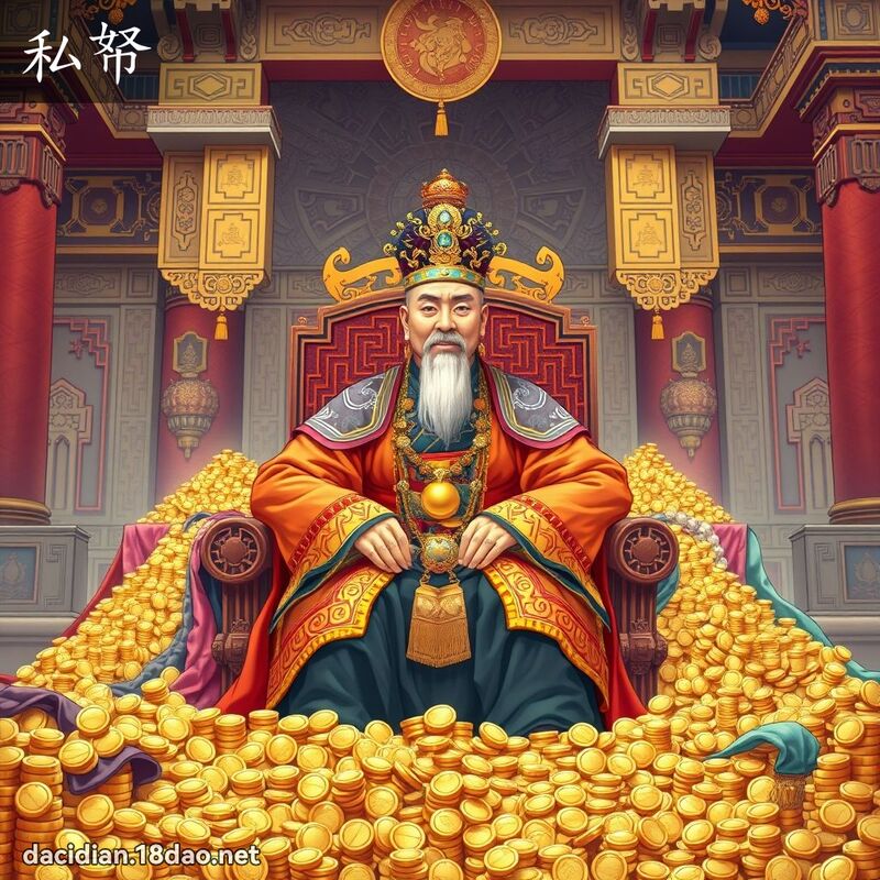 私帑 - 国语大辞典配图