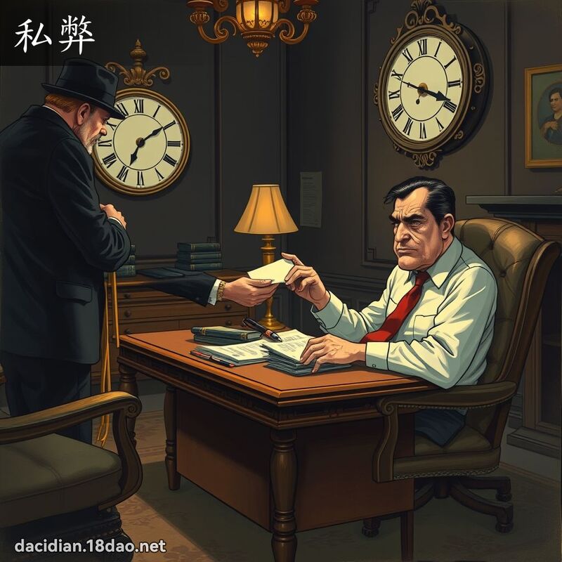 私弊 - 国语大辞典配图
