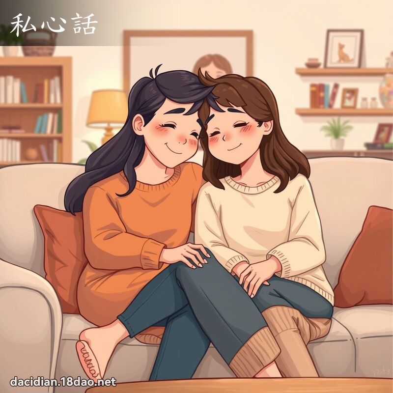 私心话 - 国语大辞典配图