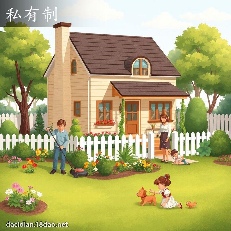私有制 - 国语大辞典配图