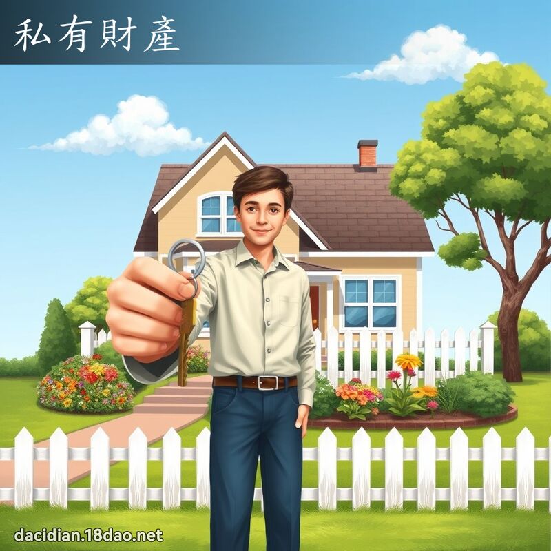 私有財產 - 國語大辭典配圖