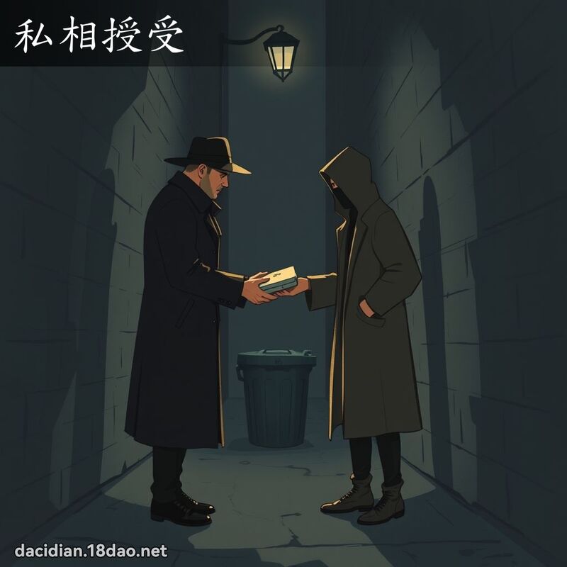 私相授受 - 国语大辞典配图