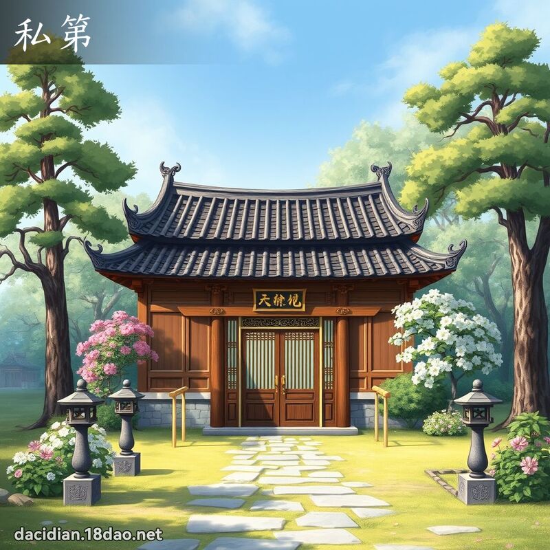 私第 - 國語大辭典配圖