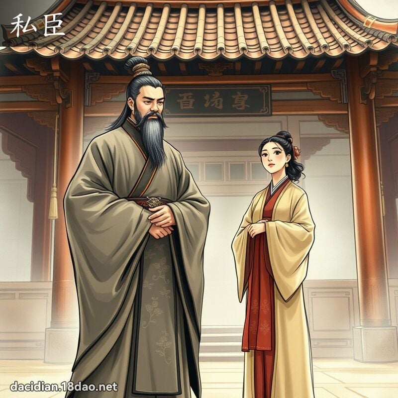 私臣 - 國語大辭典配圖