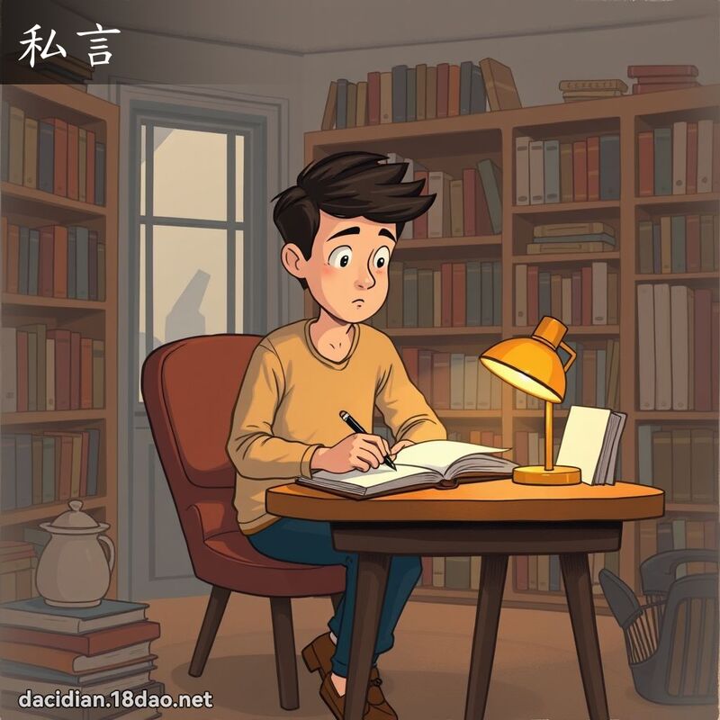 私言 - 国语大辞典配图