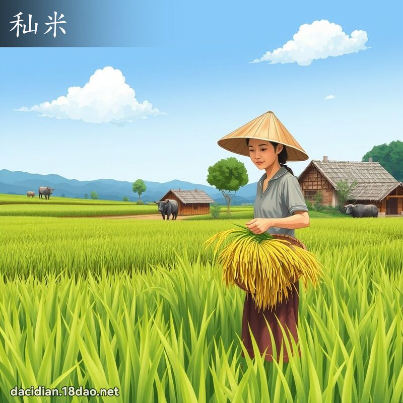 秈米 - 国语大辞典配图