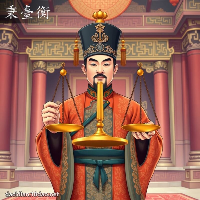 秉臺衡 - 國語大辭典配圖