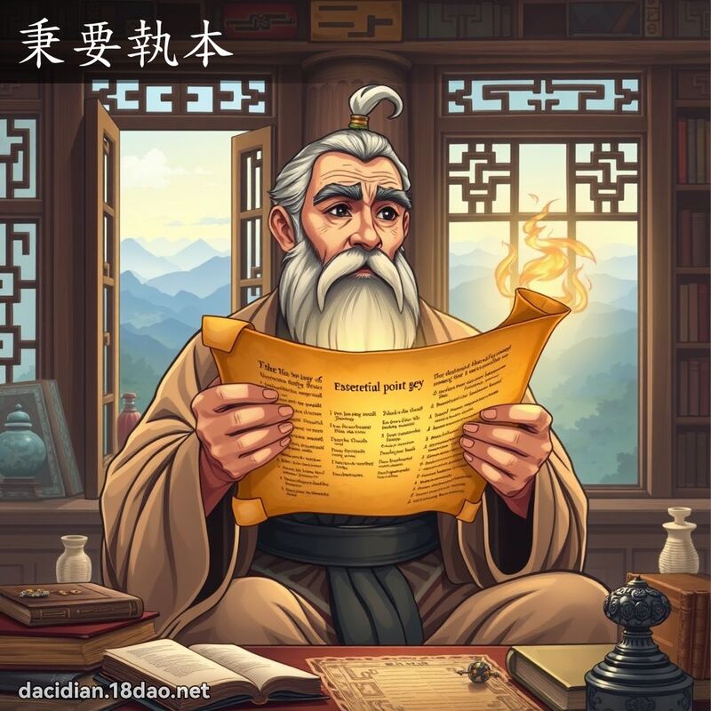 秉要执本 - 国语大辞典配图