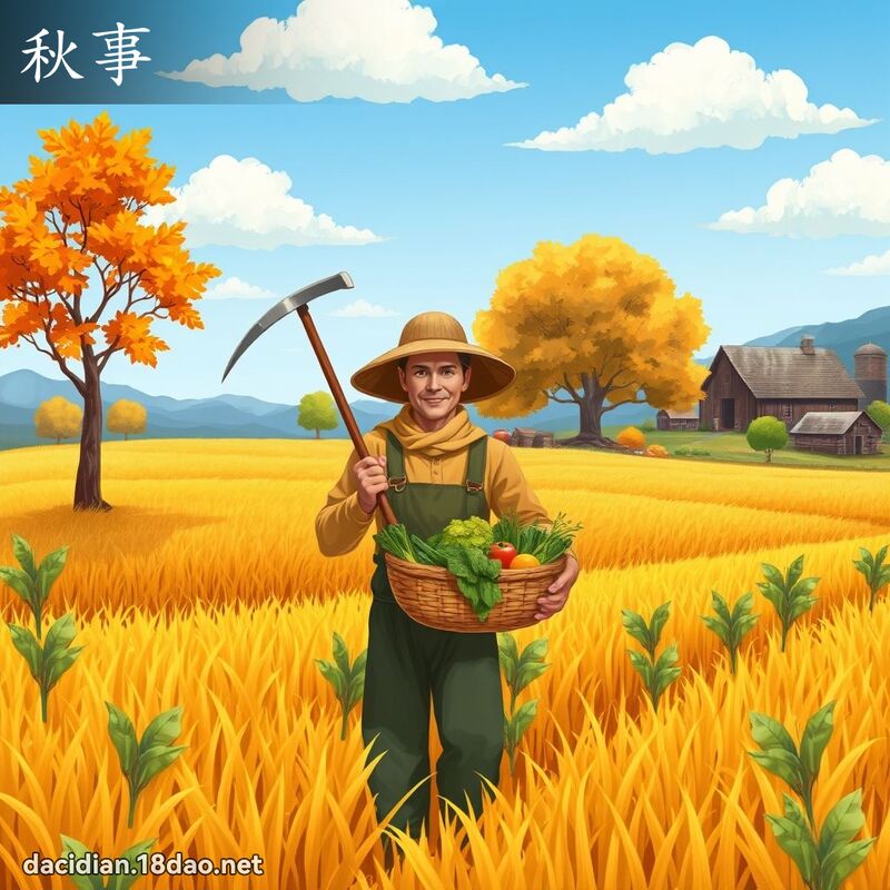 秋事 - 國語大辭典配圖