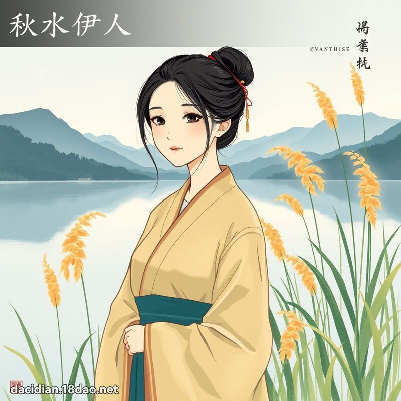 秋水伊人 - 國語大辭典配圖