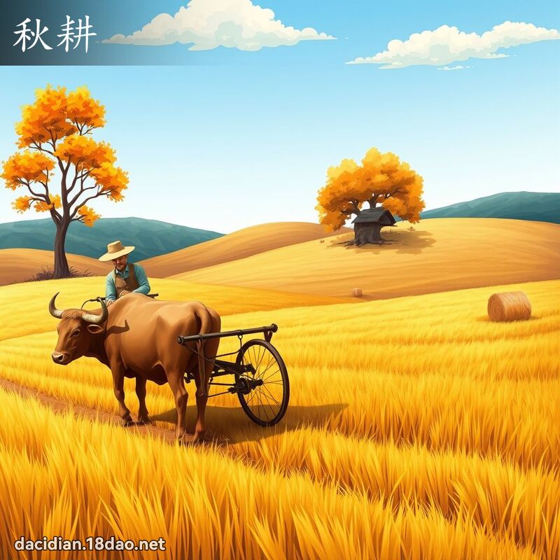 秋耕 - 國語大辭典配圖