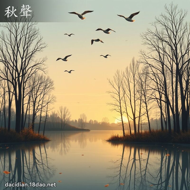 秋聲 - 國語大辭典配圖