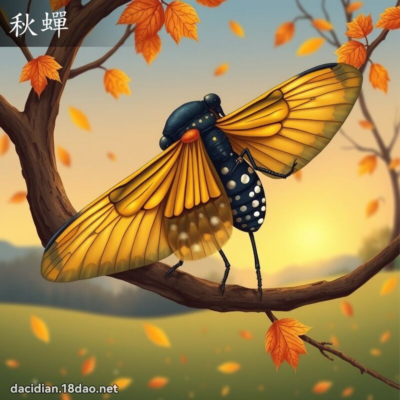 秋蝉 - 国语大辞典配图