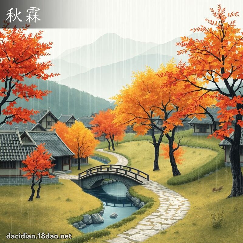 秋霖 - 国语大辞典配图