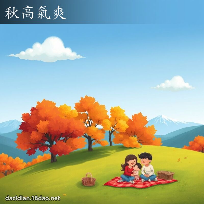 秋高气爽 - 国语大辞典配图