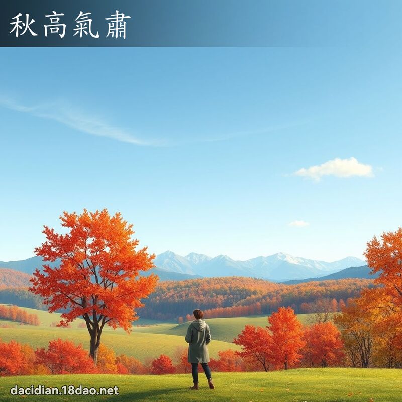 秋高氣肅 - 國語大辭典配圖