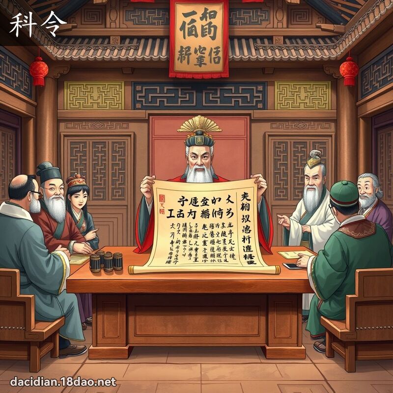 科令 - 國語大辭典配圖