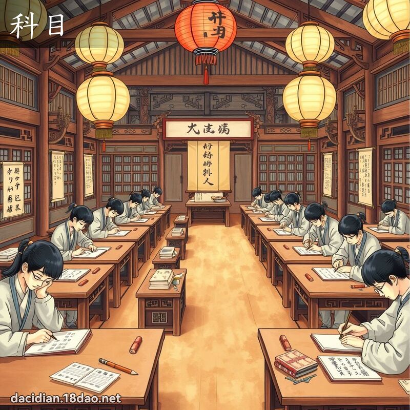 科目 - 國語大辭典配圖