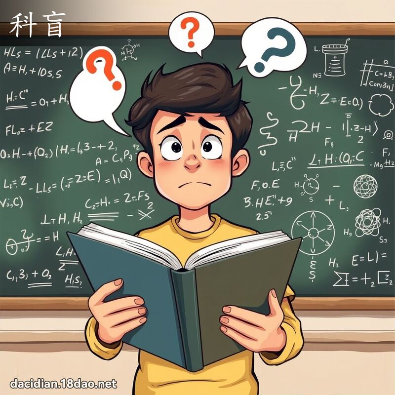 科盲 - 國語大辭典配圖