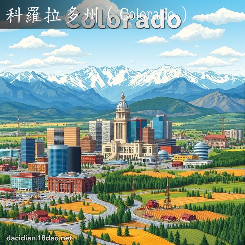 科羅拉多州（Colorado） - 國語大辭典配圖