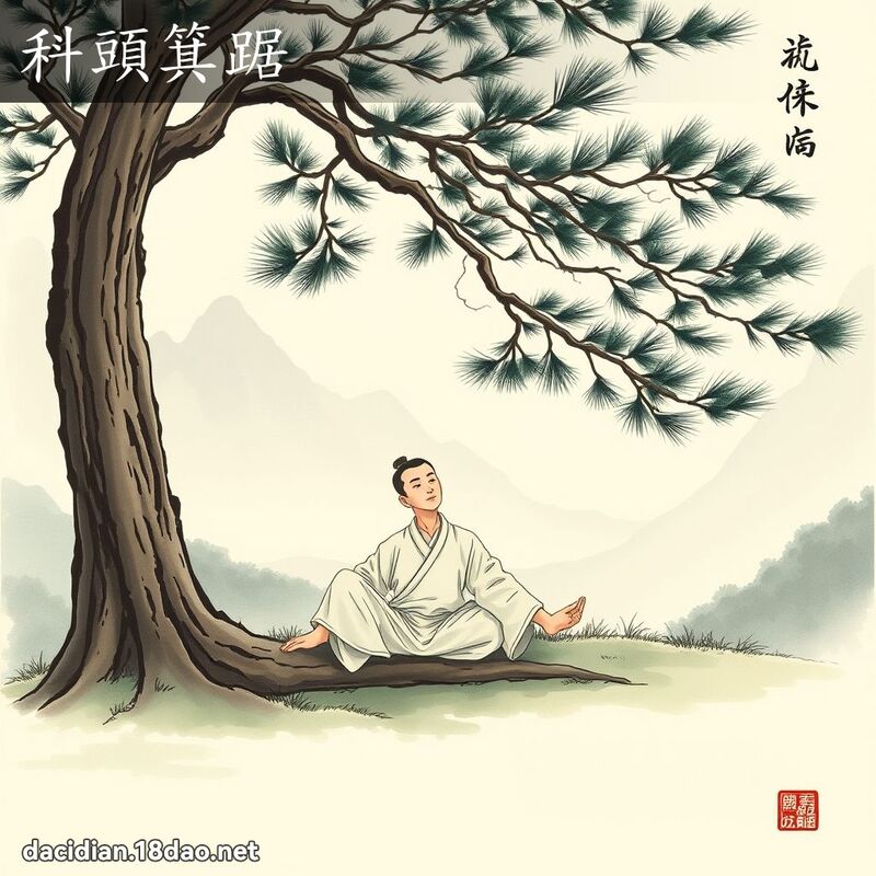 科頭箕踞 - 國語大辭典配圖