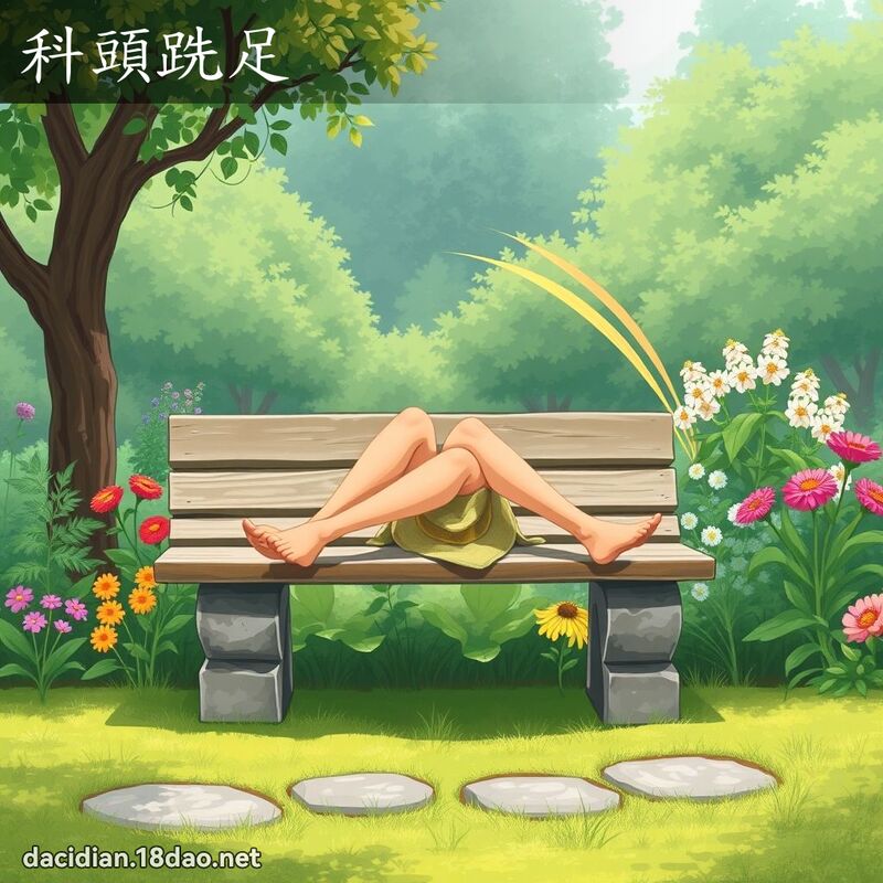 科頭跣足 - 國語大辭典配圖
