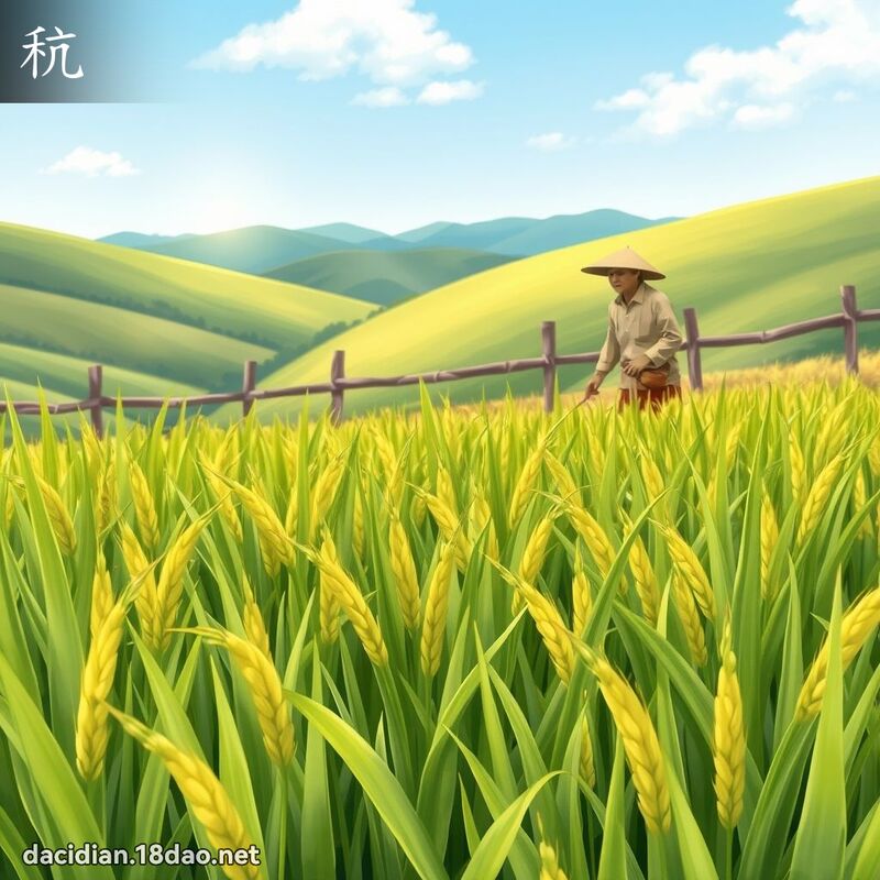 漢字: 秔 (多音字)