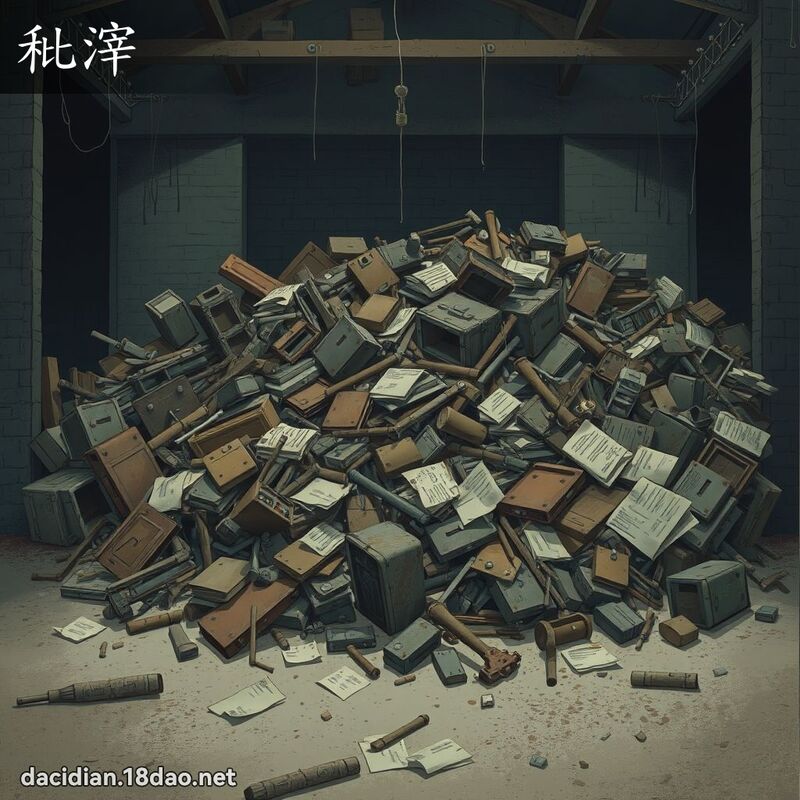秕滓 - 国语大辞典配图