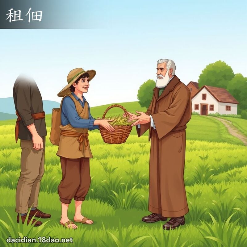 租佃 - 國語大辭典配圖
