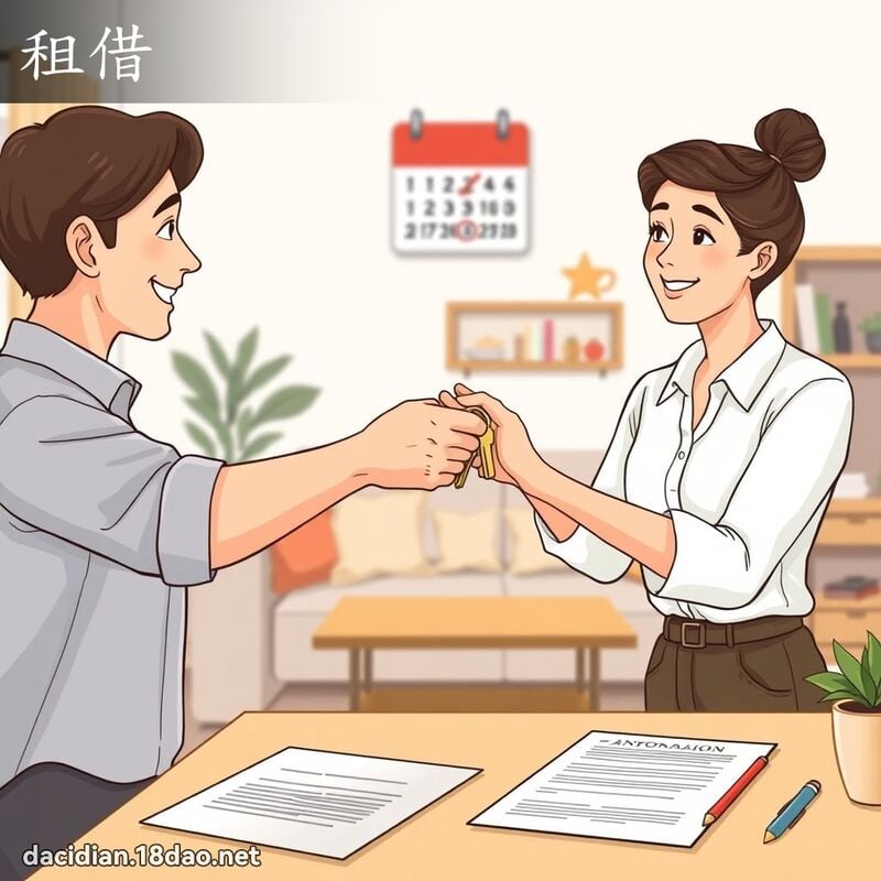 租借 - 國語大辭典配圖