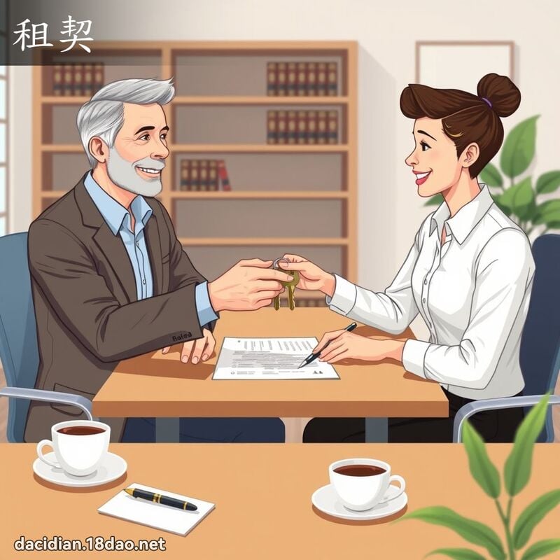 租契 - 国语大辞典配图