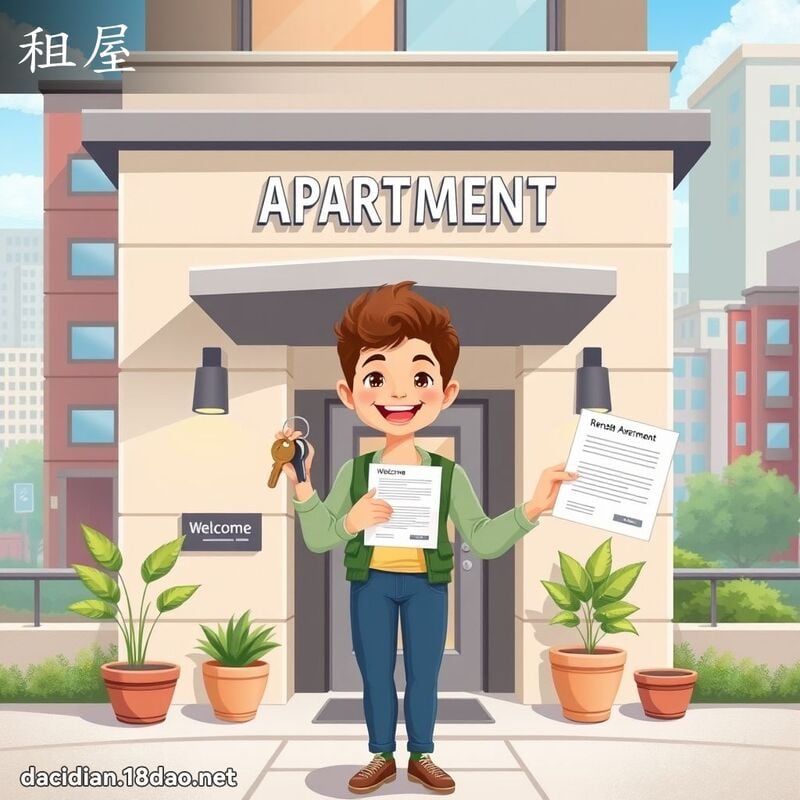租屋 - 国语大辞典配图